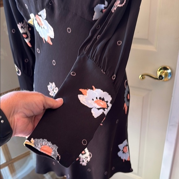 Free People Black Sheath Dress with Bell Sleeves - Picture 6 of 16